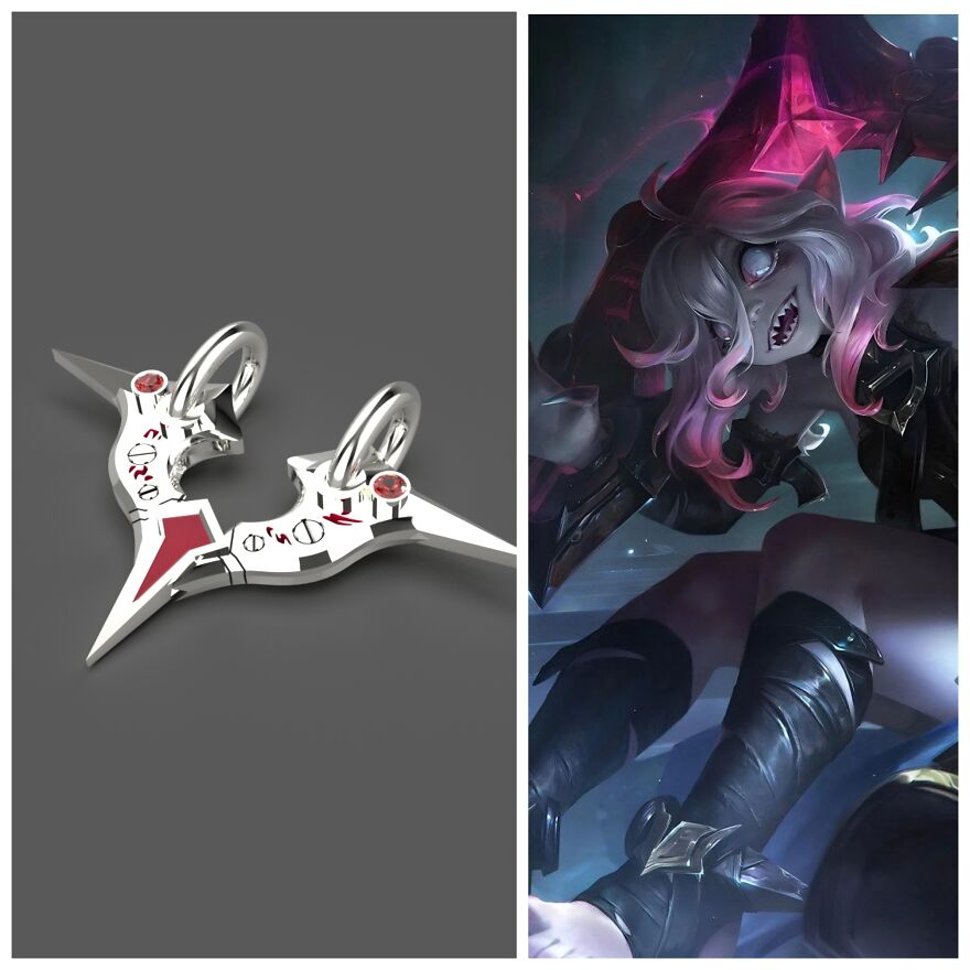 Geek Jewelry Fanart Of Fine Jewelry; A Homage To One Of League Of Legends Geek Jewelry Fanart Of Fine Jewelry; A Homage To One Of League Of Legends