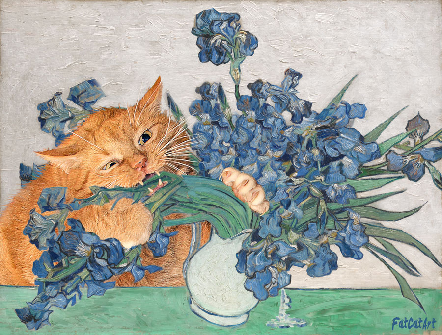 12 Cat-Modified Reproductions Of Famous Classical Paintings Created By This Professional Artist
