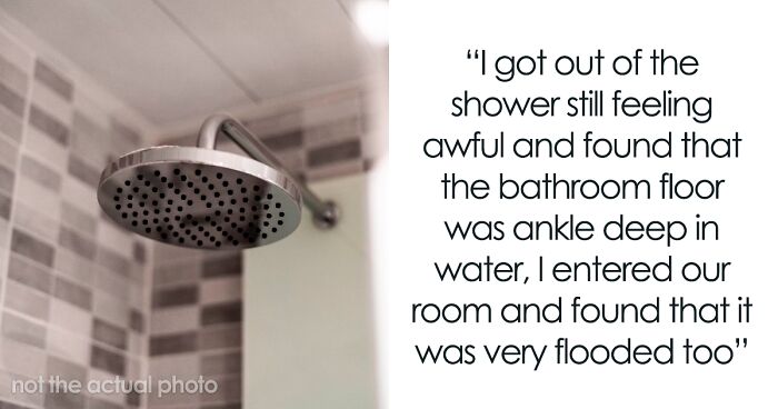 “TIFU By Falling Asleep In The Shower And Flooding The Hotel”