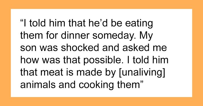 Dad Accidentally Turns His Son Vegetarian After Being Honest About Where Meat Comes From