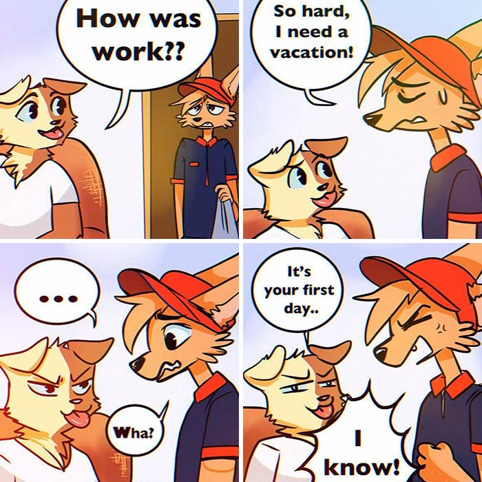 Animals Navigating Human-Like Scenarios In Hilarious Comics, By This Artist (65 Pics)