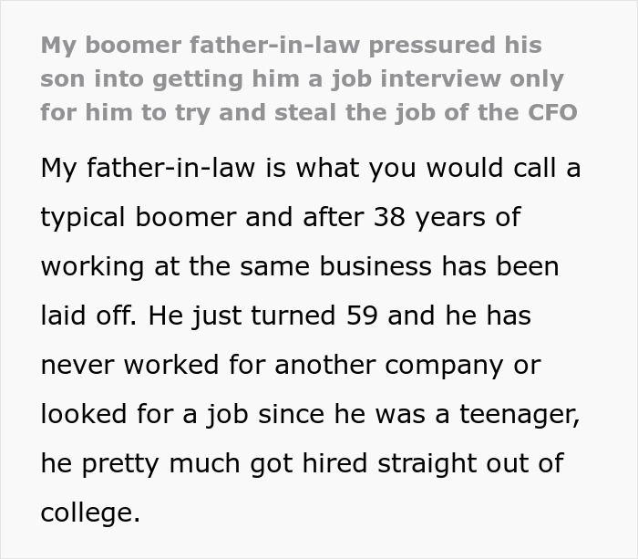 Man Goes To A Job Interview For The First Time In 38 Years, Ruins It By Being A Boomer Man Goes To A Job Interview For The First Time In 38 Years, Ruins It By Being A Boomer