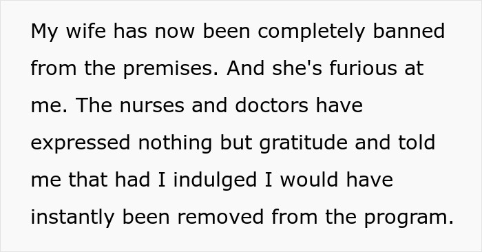 "AITA For Reporting My Wife For Bringing Me Snacks In The Hospital?" "AITA For Reporting My Wife For Bringing Me Snacks In The Hospital?"