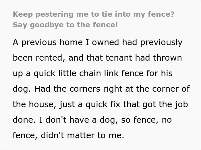 Woman and Her Neighbor Rejoice in Triumph After She Removes Her Fence, Outsmarting Lousy Neighbors Woman and Her Neighbor Rejoice in Triumph After She Removes Her Fence, Outsmarting Lousy Neighbors