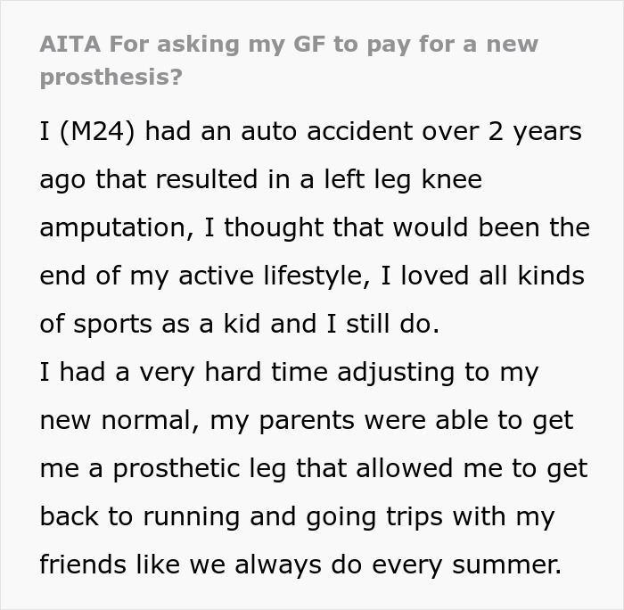 Guys' Trip Prompts Woman To Hide Her BF's $7000 Prosthetic, He Freaks Out When It Gets Ruined Guys' Trip Prompts Woman To Hide Her BF's $7000 Prosthetic, He Freaks Out When It Gets Ruined