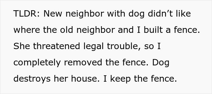 Annoying Woman Threatens To Sue Neighbor Over A Fence, Regrets It When He Tears It Down Annoying Woman Threatens To Sue Neighbor Over A Fence, Regrets It When He Tears It Down
