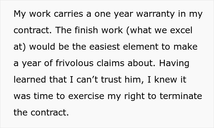 “It Was Insane”: Rude Customer Crosses Boundaries, Harasses Contractor, He Terminates Contract “It Was Insane”: Rude Customer Crosses Boundaries, Harasses Contractor, He Terminates Contract