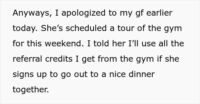 Guy Values His ‘Individual Life’, Asks GF To Join Different Gym, Gets Scolded Online Guy Values His ‘Individual Life’, Asks GF To Join Different Gym, Gets Scolded Online