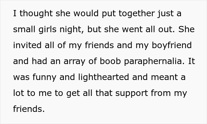 BF Demands GF Apologize For Having A 'Boob Voyage' Party BF Demands GF Apologize For Having A 'Boob Voyage' Party