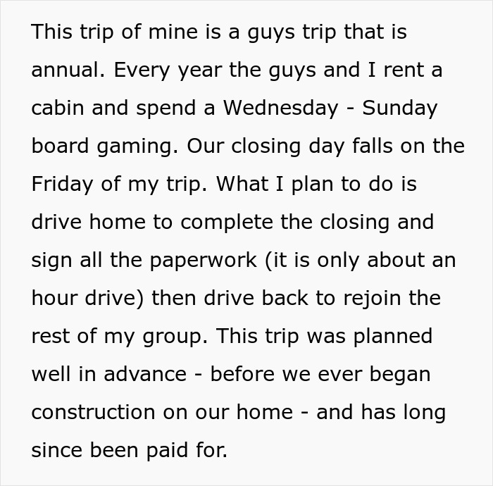 Guy Expects Wife To Handle House Move Alone Because He Booked A Guys' Trip In Advance Guy Expects Wife To Handle House Move Alone Because He Booked A Guys' Trip In Advance
