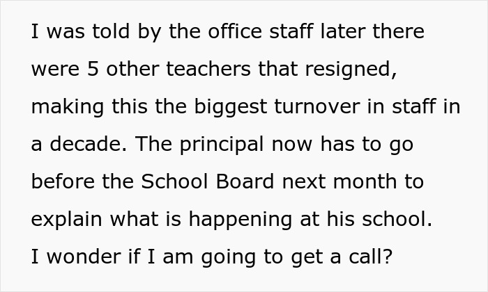 “There Were Many Smiles”: Teacher’s Epic Resignation Leads To School Chaos “There Were Many Smiles”: Teacher’s Epic Resignation Leads To School Chaos