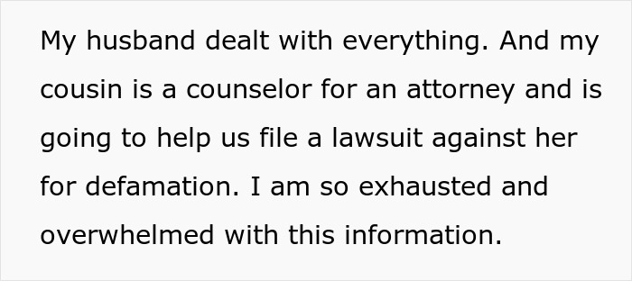 “People Asked For Our Address To Call CPS”: Woman Refuses To Let MIL Ruin Her Life, Sues Her “People Asked For Our Address To Call CPS”: Woman Refuses To Let MIL Ruin Her Life, Sues Her