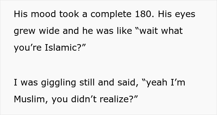 Woman Accused Of Not Telling Coworker Of Her Religion And "Leading Him On" Woman Accused Of Not Telling Coworker Of Her Religion And "Leading Him On"