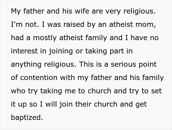 Atheist Teen Forced To Live With Religious Dad Who He Just Met After His Mom Passed Away Atheist Teen Forced To Live With Religious Dad Who He Just Met After His Mom Passed Away