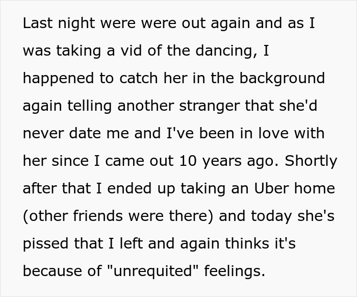 Lesbian Woman Is Sick Of Bi Friend’s Comments About Her Being In Love With Her, Discussion Ensues Lesbian Woman Is Sick Of Bi Friend’s Comments About Her Being In Love With Her, Discussion Ensues