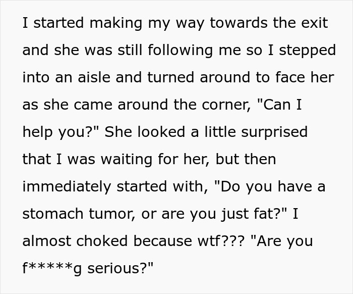 "Do You Have A Stomach Tumor, Or Are You Just Fat?": Karen Attacks Pregnant Woman In Store "Do You Have A Stomach Tumor, Or Are You Just Fat?": Karen Attacks Pregnant Woman In Store