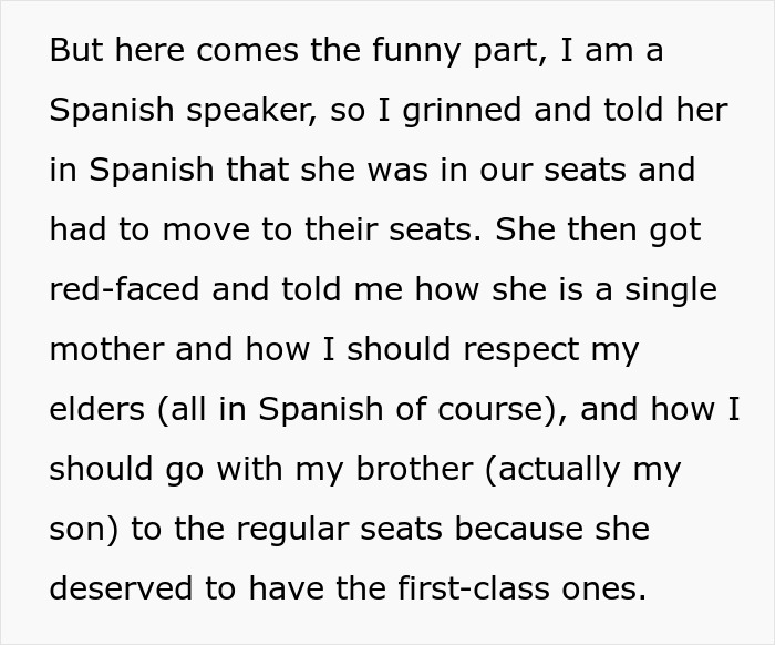 Dad Puts Entitled Karen In Her Place After She Tried To Steal His First-Class Seats Dad Puts Entitled Karen In Her Place After She Tried To Steal His First-Class Seats