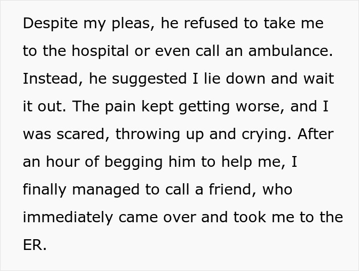 "Am I The Jerk For Breaking Up With My Boyfriend Because He Ignored My Medical Emergency?" "Am I The Jerk For Breaking Up With My Boyfriend Because He Ignored My Medical Emergency?"