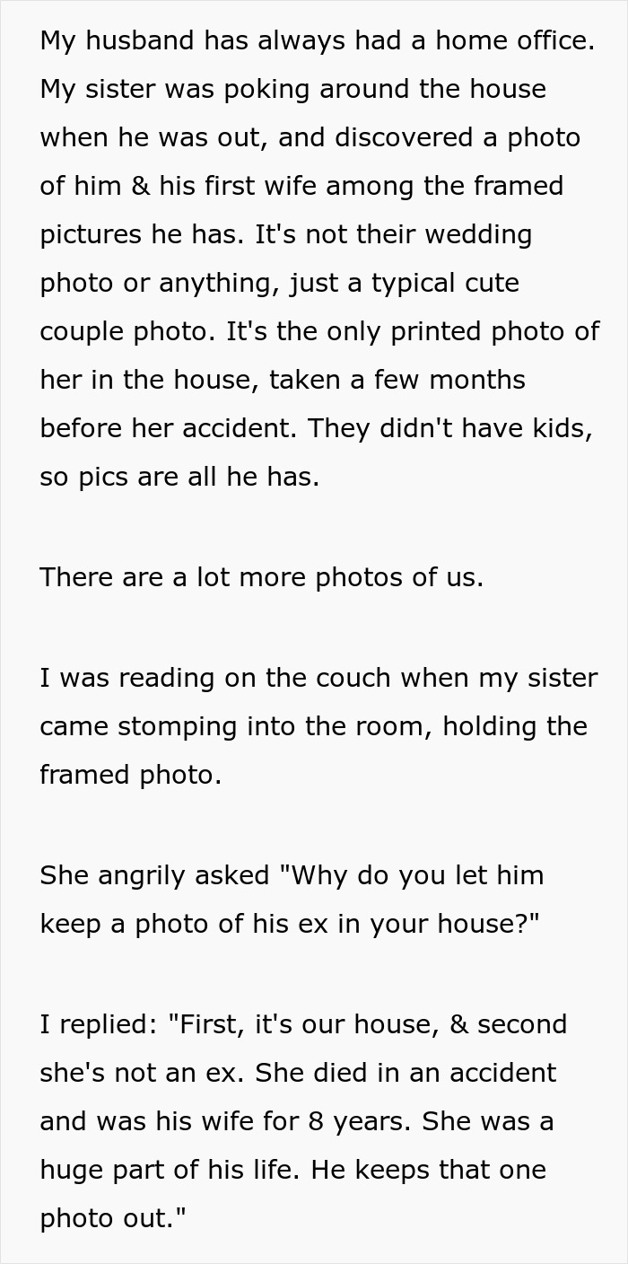 Woman Disrespects Brother-In-Law’s First Wife, Who Died In An Accident, Gets Thrown Out Woman Disrespects Brother-In-Law’s First Wife, Who Died In An Accident, Gets Thrown Out