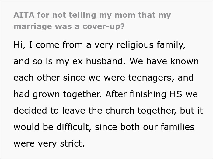 Woman Marries Gay Best Friend To Escape The Church, Faces The Consequences Years Later Woman Marries Gay Best Friend To Escape The Church, Faces The Consequences Years Later