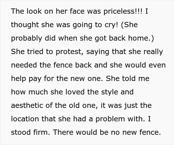 Annoying Woman Threatens To Sue Neighbor Over A Fence, Regrets It When He Tears It Down Annoying Woman Threatens To Sue Neighbor Over A Fence, Regrets It When He Tears It Down