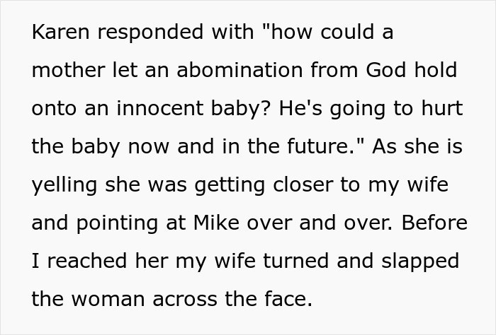 “He Shouldn't Be Touching That Baby”: Mom Loses Patience And Slaps Karen Across The Face “He Shouldn't Be Touching That Baby”: Mom Loses Patience And Slaps Karen Across The Face