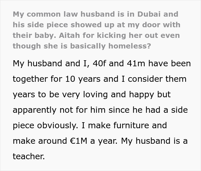 Man’s Secret GF Arrives On Cheated Wife’s Doorstep With Baby, Ready To Move In, Wife Calls Police Man’s Secret GF Arrives On Cheated Wife’s Doorstep With Baby, Ready To Move In, Wife Calls Police