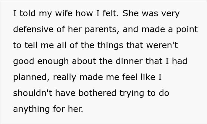 Man Furious After In-Laws Exclude Him From Wife's Secret Birthday Dinner, She Defends Them Man Furious After In-Laws Exclude Him From Wife's Secret Birthday Dinner, She Defends Them