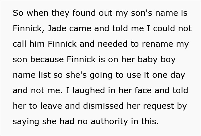 Parents Instruct New Mom To Rename Baby As His Name Is On Her Single “Golden Child” Sister’s List Parents Instruct New Mom To Rename Baby As His Name Is On Her Single “Golden Child” Sister’s List
