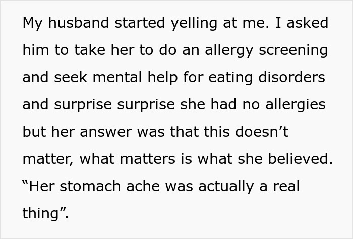 Woman Exposes Stepdaughter's Fake Allergies, Leading To Family Rift And Legal Battle Woman Exposes Stepdaughter's Fake Allergies, Leading To Family Rift And Legal Battle
