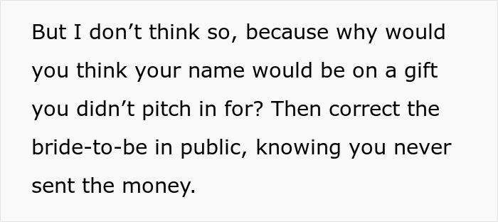 Woman Gets Publicly Called Out For Taking Credit For A Gift She Avoided Contributing To, Gets Upset Woman Gets Publicly Called Out For Taking Credit For A Gift She Avoided Contributing To, Gets Upset
