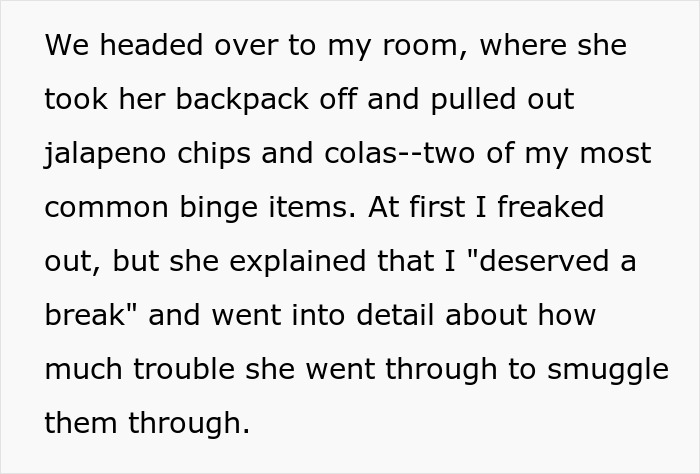 "AITA For Reporting My Wife For Bringing Me Snacks In The Hospital?" "AITA For Reporting My Wife For Bringing Me Snacks In The Hospital?"