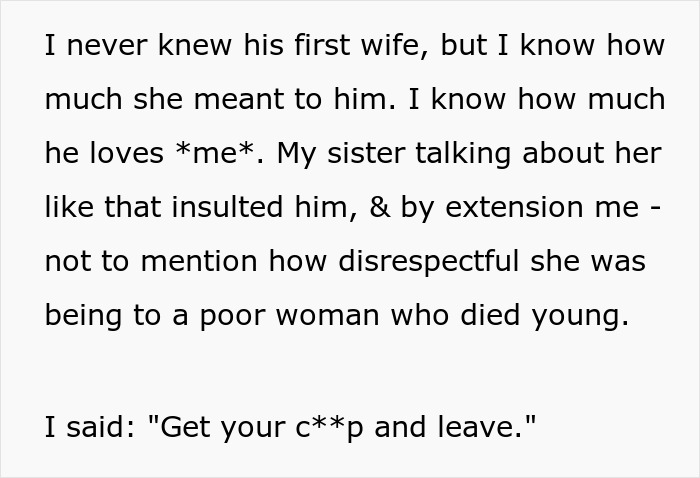 Woman Disrespects Brother-In-Law’s First Wife, Who Died In An Accident, Gets Thrown Out Woman Disrespects Brother-In-Law’s First Wife, Who Died In An Accident, Gets Thrown Out