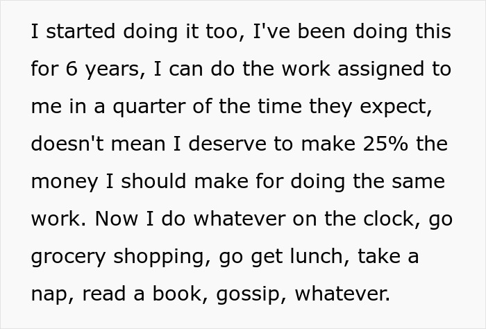 Worker Refuses To Accept Lower Pay For Finishing Work Faster, Tests Corporate Policy Worker Refuses To Accept Lower Pay For Finishing Work Faster, Tests Corporate Policy