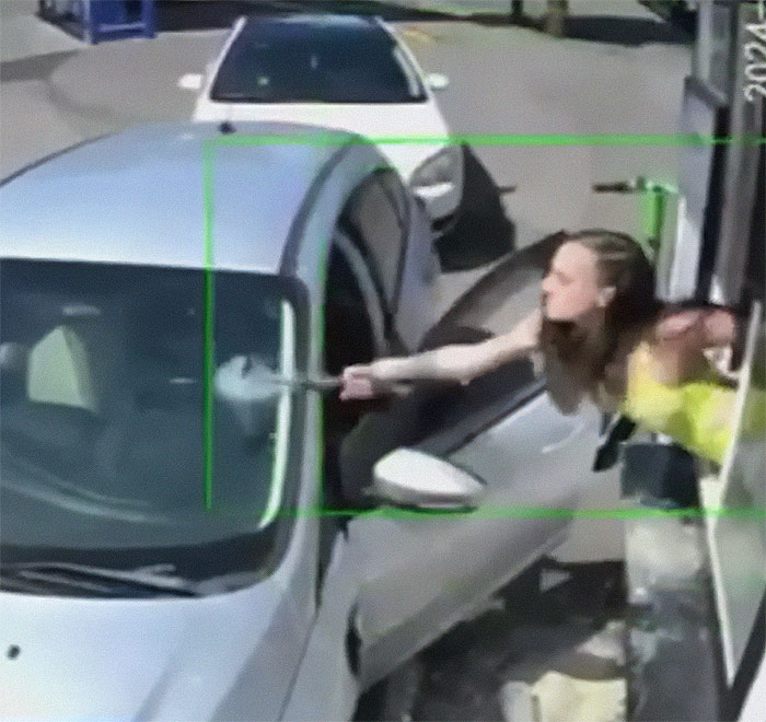 After Customer Crosses The Line, Barista Smashes His Windshield After Customer Crosses The Line, Barista Smashes His Windshield