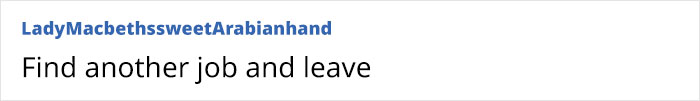 Lady Tells Boss Coworker Isn't Doing Her Job, He Insults Her Instead, Says Snitching Is Disgusting Lady Tells Boss Coworker Isn't Doing Her Job, He Insults Her Instead, Says Snitching Is Disgusting