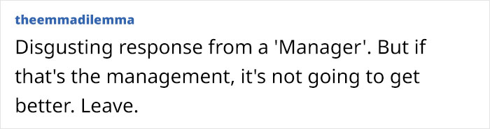 Lady Tells Boss Coworker Isn't Doing Her Job, He Insults Her Instead, Says Snitching Is Disgusting Lady Tells Boss Coworker Isn't Doing Her Job, He Insults Her Instead, Says Snitching Is Disgusting