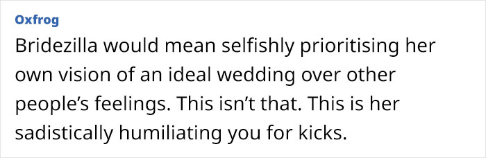 Bride Places Incomprehensible Demands On Her Best Friend Of 25 Years, Destroys Their Friendship Bride Places Incomprehensible Demands On Her Best Friend Of 25 Years, Destroys Their Friendship