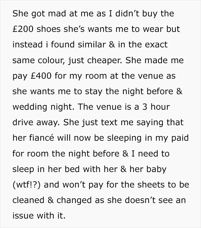 Bride Places Incomprehensible Demands On Her Best Friend Of 25 Years, Destroys Their Friendship Bride Places Incomprehensible Demands On Her Best Friend Of 25 Years, Destroys Their Friendship