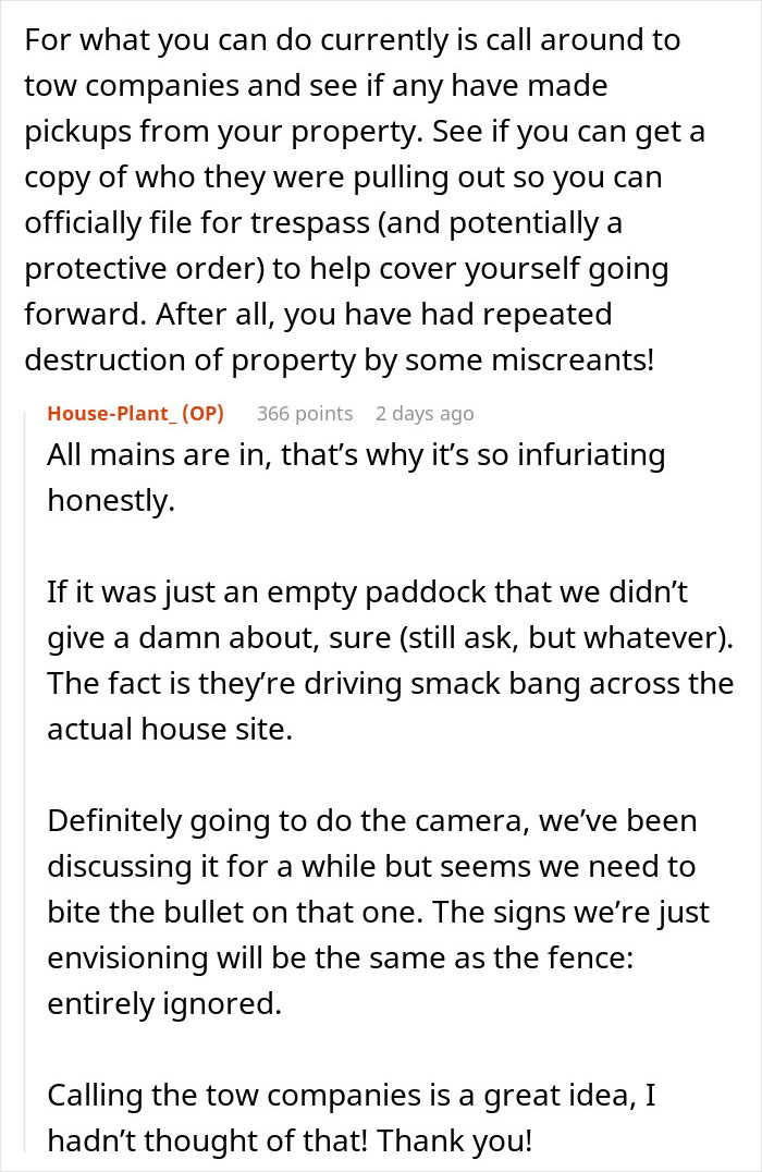 Woman Prevents Random Truck From Passing Through Her Property By Hiding Star Pickets In Her Lawn Woman Prevents Random Truck From Passing Through Her Property By Hiding Star Pickets In Her Lawn