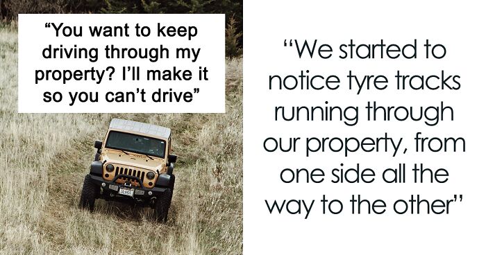 Woman Prevents Random Truck From Passing Through Her Property By Hiding Star Pickets In Her Lawn