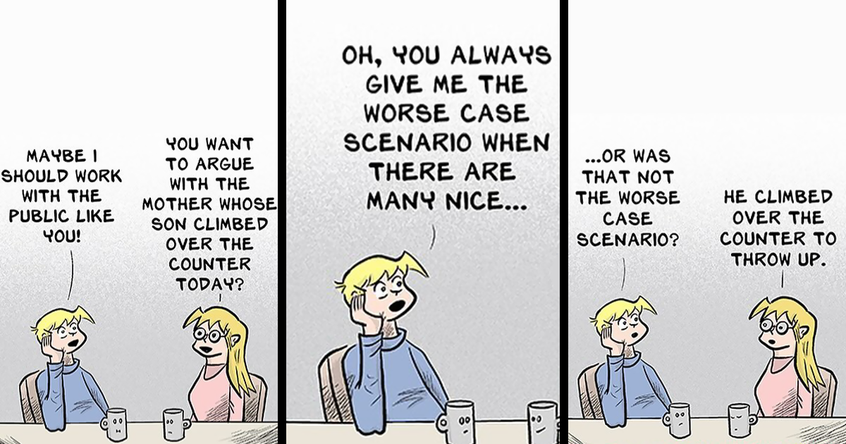 Artist Illustrates Absurd Situations That Retail Workers Face Daily (46 New Comics) - Vimarsana News