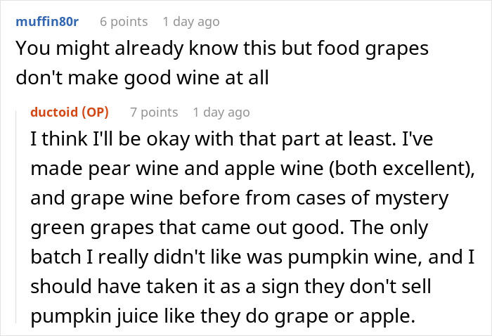 60YO Lady Gets Senior Discount, Buys 109 Pounds of Grapes For $8, Upset When Wine-Making Goes South 60YO Lady Gets Senior Discount, Buys 109 Pounds of Grapes For $8, Upset When Wine-Making Goes South