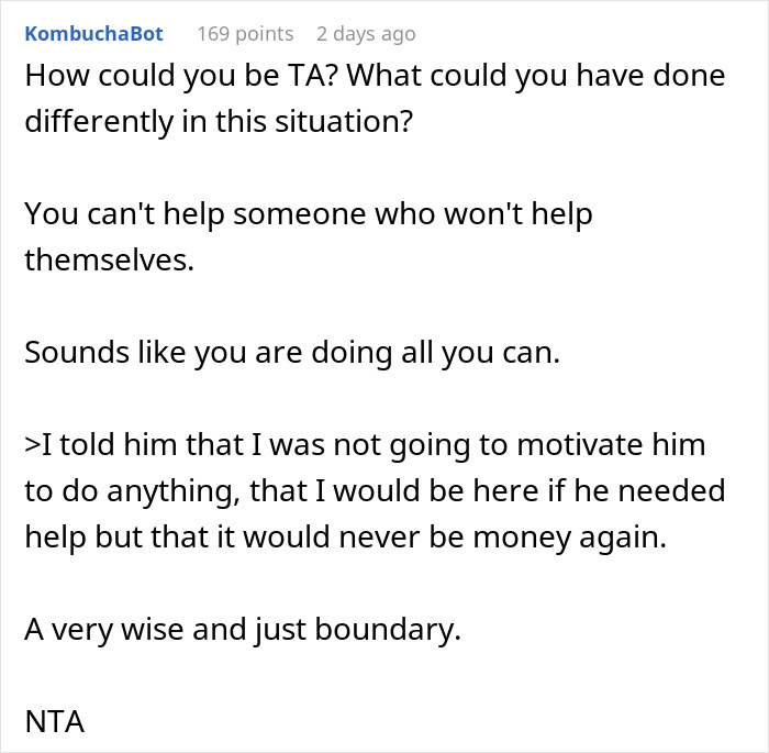 Ex-Wife Threatens Man With Court After He Quits Funding His 18-Year-Old Son’s Laid-Back Lifestyle Ex-Wife Threatens Man With Court After He Quits Funding His 18-Year-Old Son’s Laid-Back Lifestyle