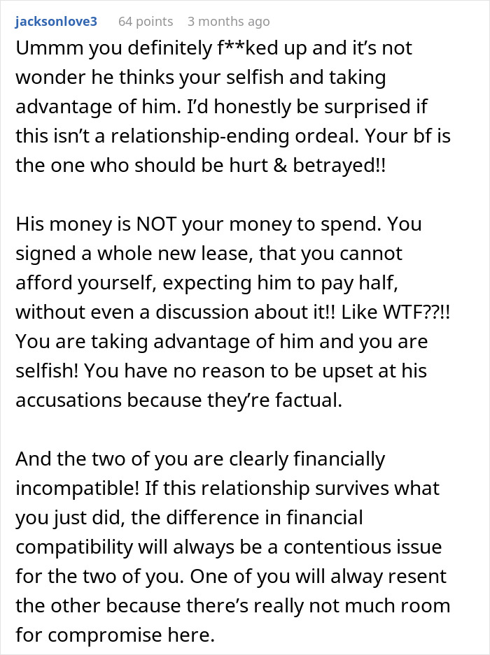 “This Can’t Be Real”: Woman Asks For Advice After BF Blocks Her For Horrible Financial Decisions “This Can’t Be Real”: Woman Asks For Advice After BF Blocks Her For Horrible Financial Decisions
