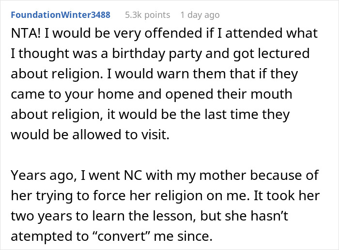 Single Dad Stands Up To His Family When They Try To Make His Son’s Birthday A Religious Event Single Dad Stands Up To His Family When They Try To Make His Son’s Birthday A Religious Event