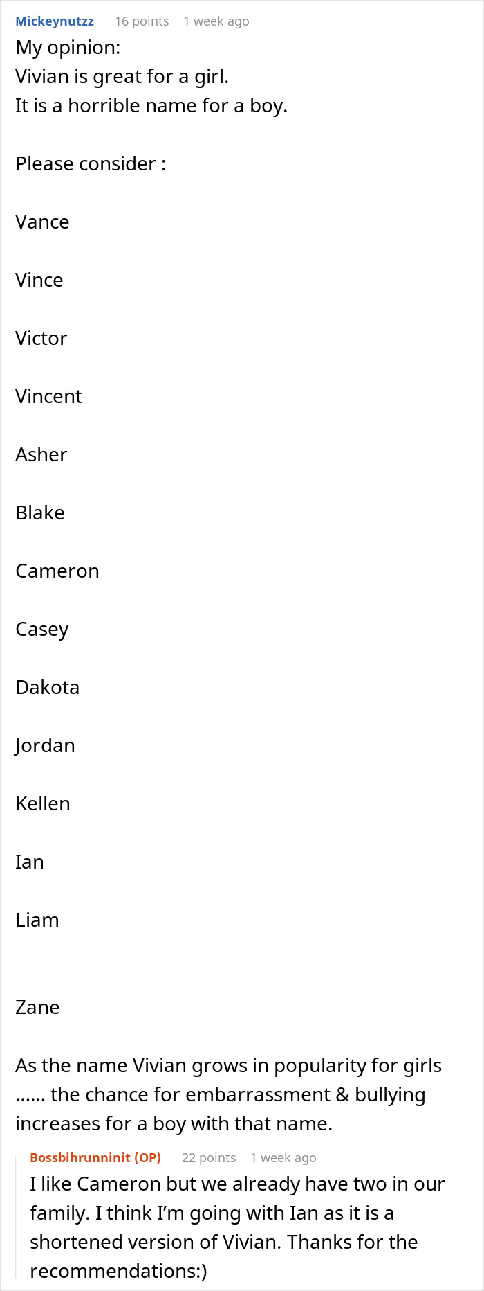 Parents Are Determined To Name Son Vivian, People Online Suggest They Rethink Their Choice Parents Are Determined To Name Son Vivian, People Online Suggest They Rethink Their Choice