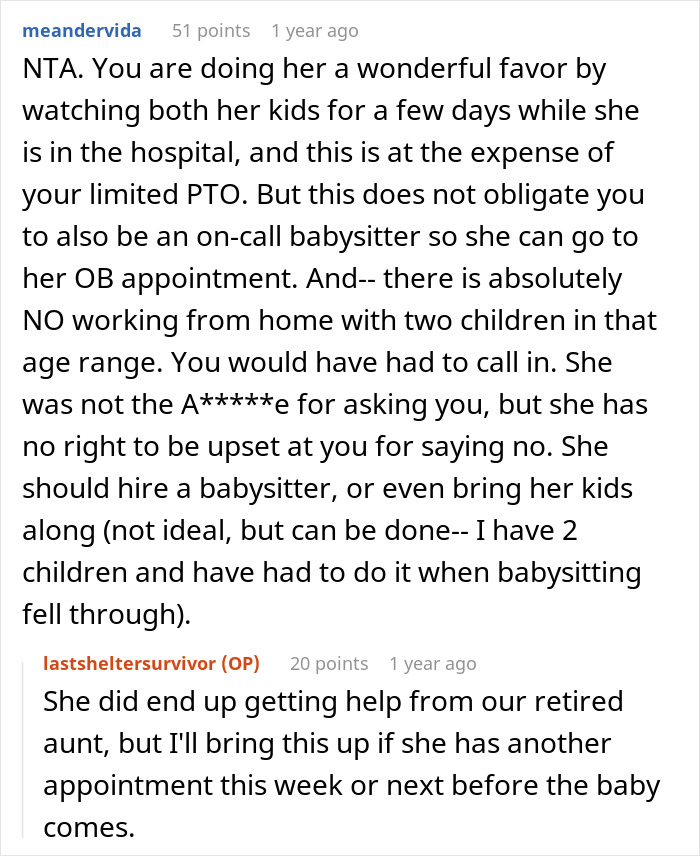 Woman Can’t Understand The Difference Between WFH And A Vacation, Demands Sister Babysit Woman Can’t Understand The Difference Between WFH And A Vacation, Demands Sister Babysit