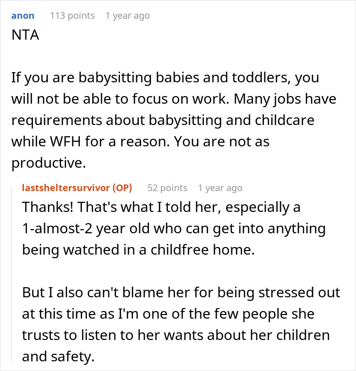 Woman Can’t Understand The Difference Between WFH And A Vacation, Demands Sister Babysit Woman Can’t Understand The Difference Between WFH And A Vacation, Demands Sister Babysit