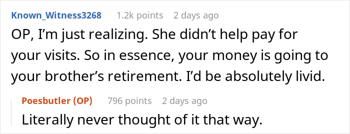 Mom Leaves $250k Inheritance To Son, Throws A Fit When Daughter Stops Looking After Her Mom Leaves $250k Inheritance To Son, Throws A Fit When Daughter Stops Looking After Her